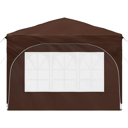 Tenda per feste a pop-up 290 x 290 x 245 cm Marrone