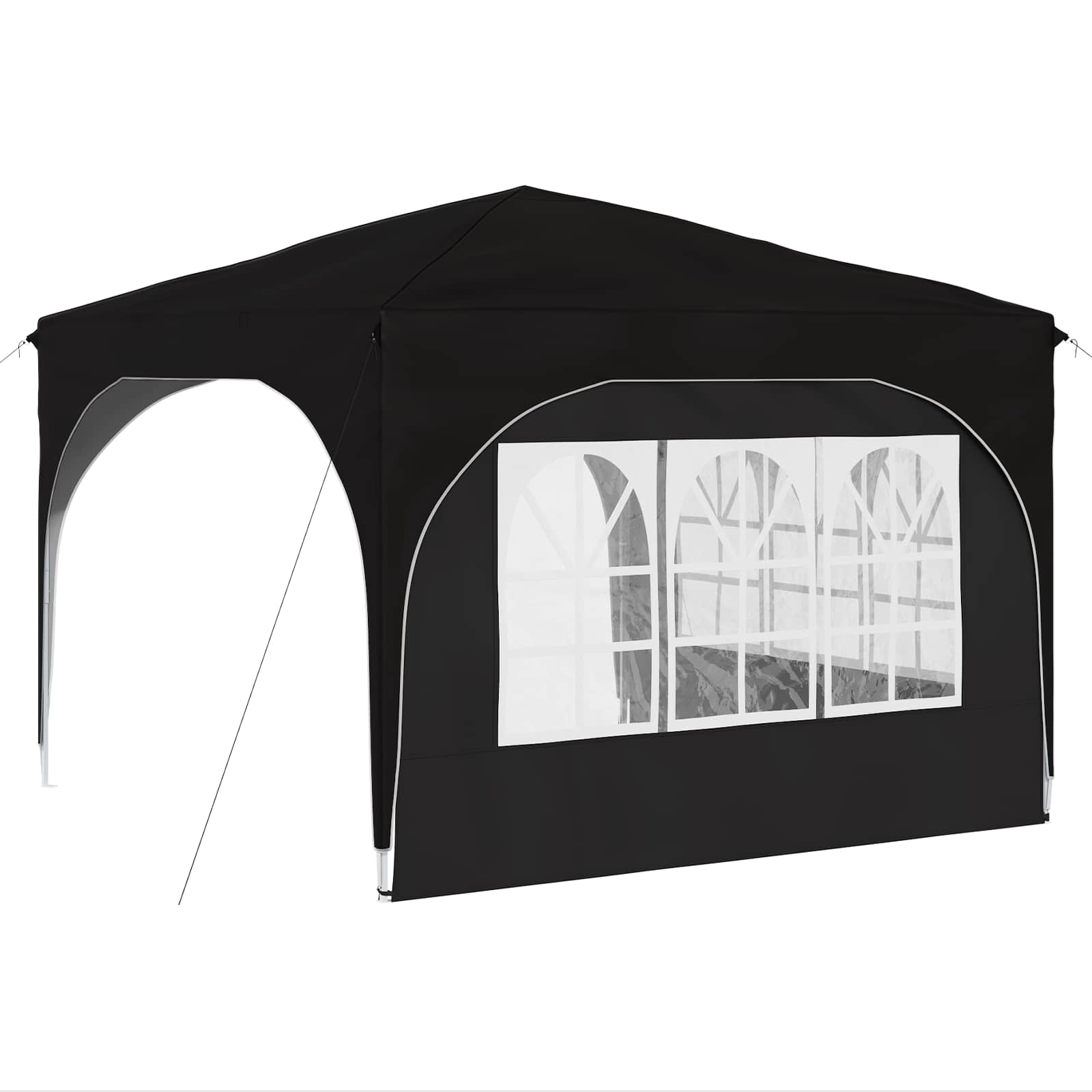 Tenda per feste a pop-up 290 x 290 x 245 cm Nero | homemem39