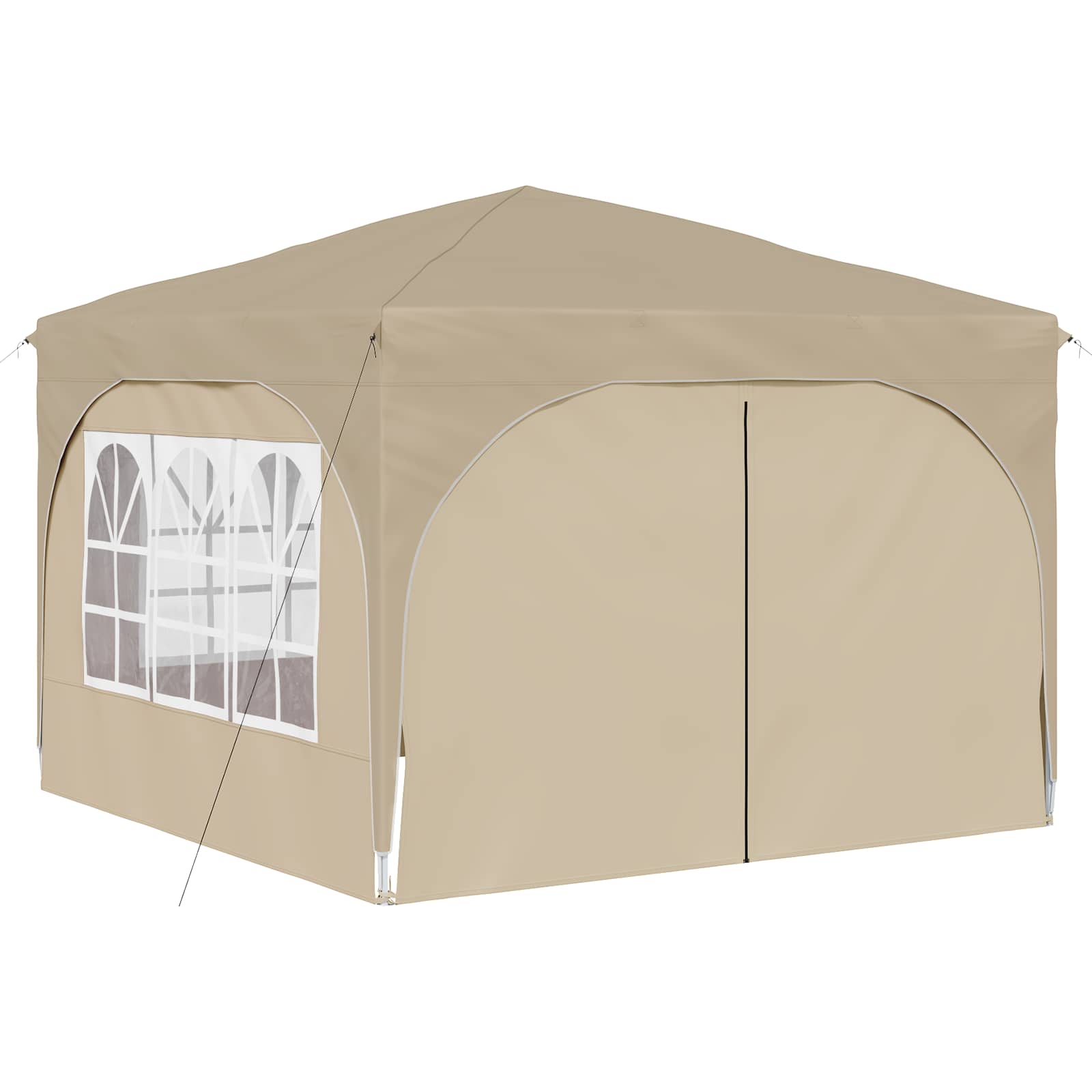 Tenda per feste a pop-up 290 x 290 x 245 cm Crema | homemem39