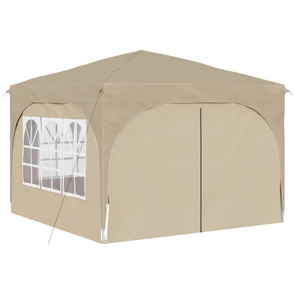 Tenda per feste a pop-up 290 x 290 x 245 cm Crema | homemem39