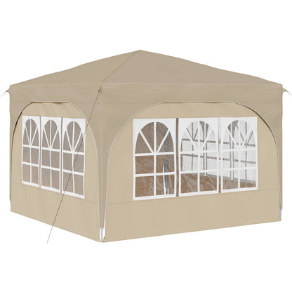 Tenda per feste a pop-up 290 x 290 x 245 cm Crema | homemem39