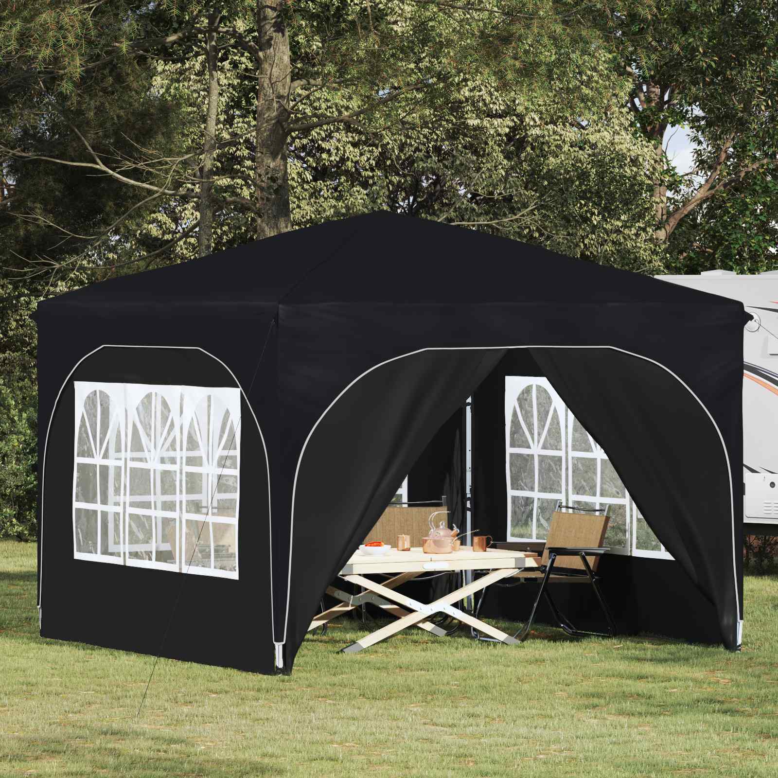 Tenda per feste a pop-up 290 x 290 x 245 cm Antracite | homemem39