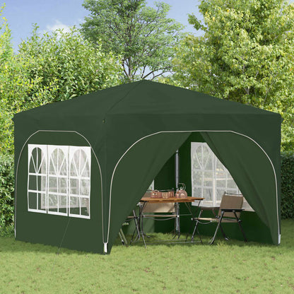 Tenda per feste a pop-up 290 x 290 x 245 cm Verde