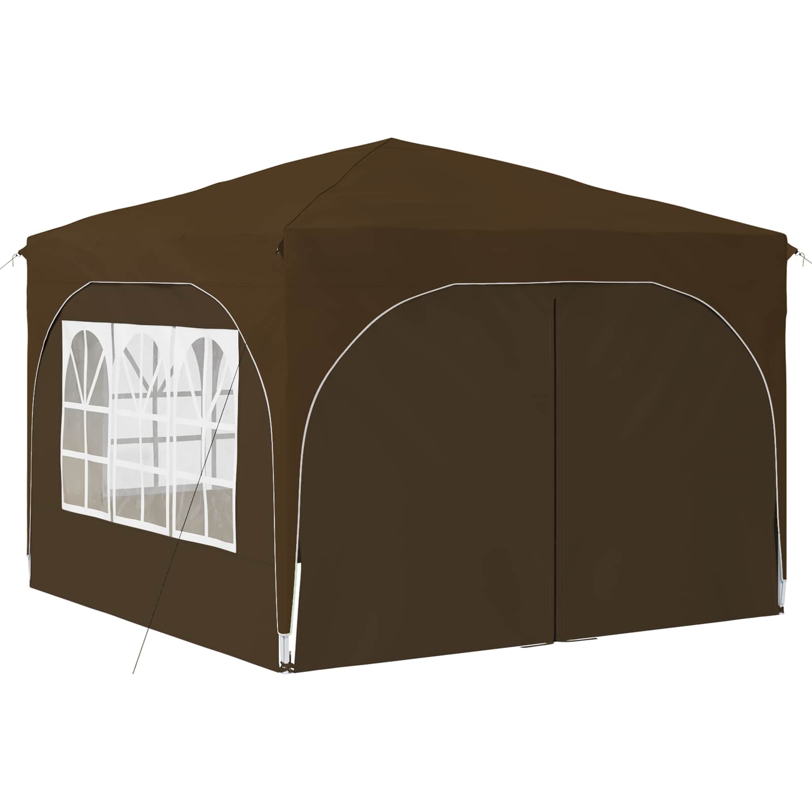 Tenda per feste a pop-up 290 x 290 x 245 cm Tortora | homemem39