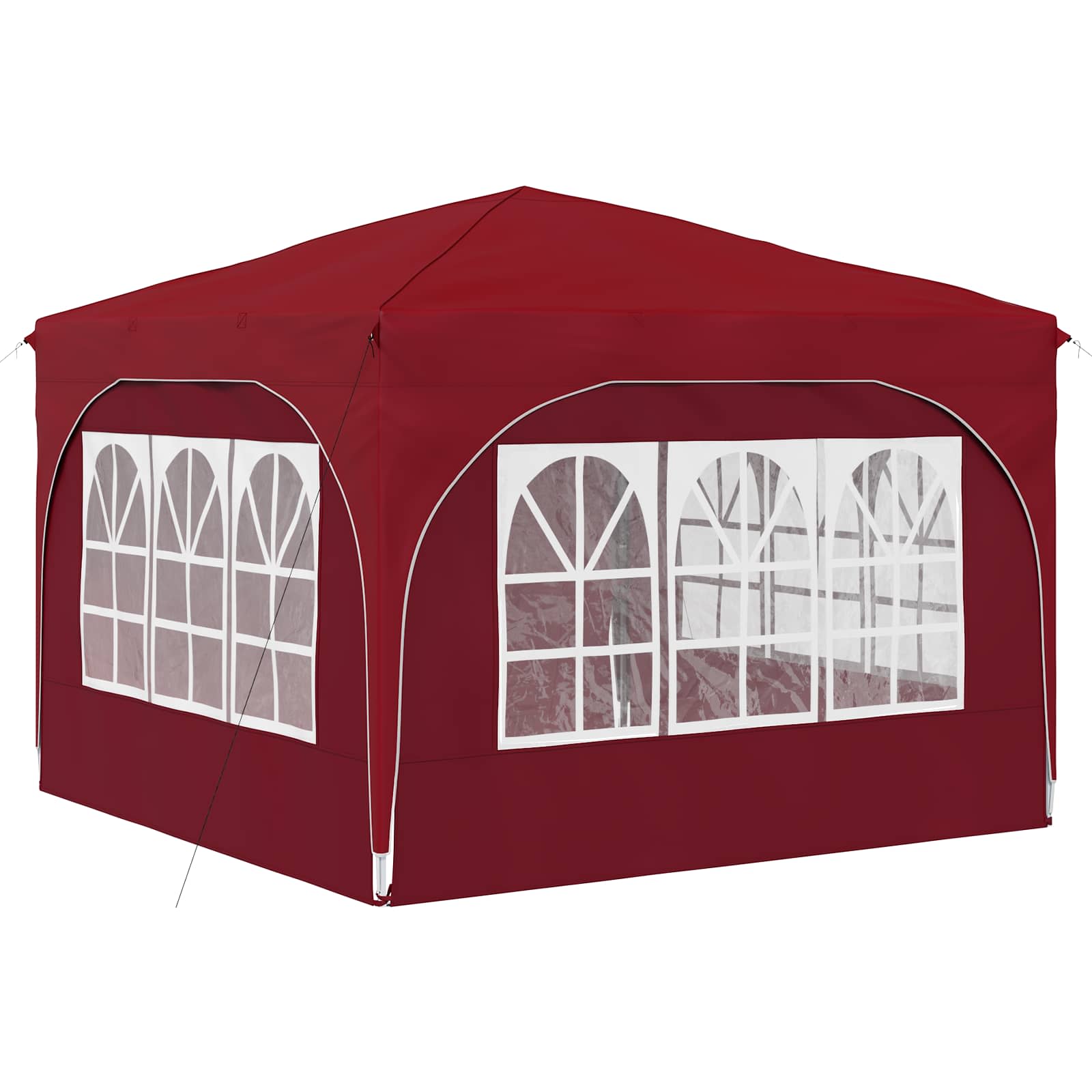 Tenda per feste a pop-up 290 x 290 x 245 cm Borgogna | homemem39