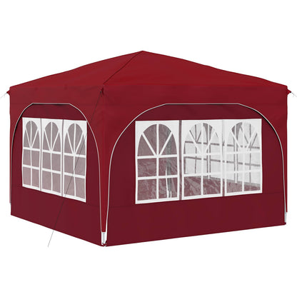Tenda per feste a pop-up 290 x 290 x 245 cm Borgogna