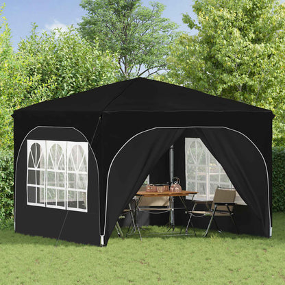 Tenda per feste a pop-up 290 x 290 x 245 cm Nero