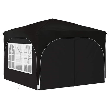 Tenda per feste a pop-up 290 x 290 x 245 cm Nero