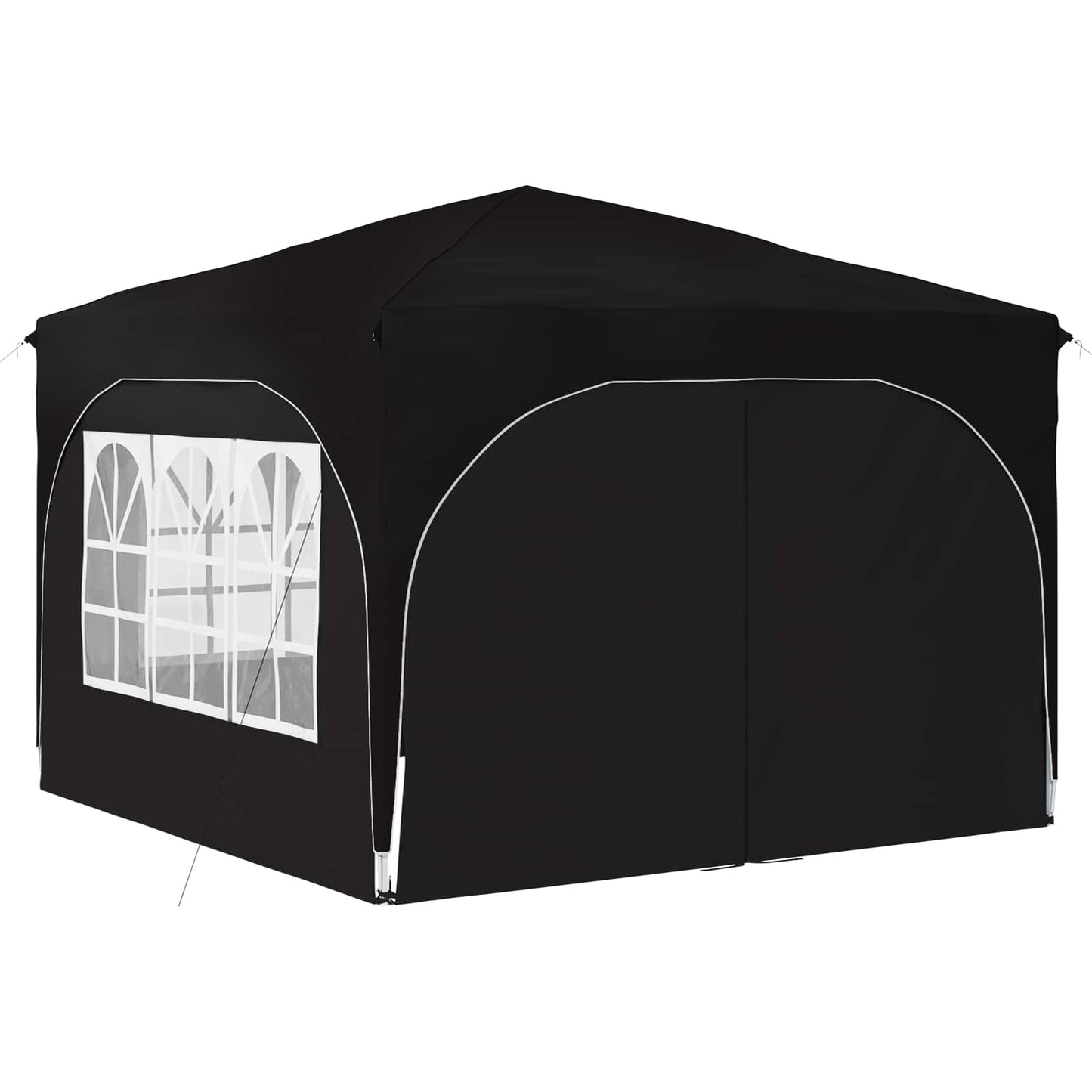 Tenda per feste a pop-up 290 x 290 x 245 cm Nero