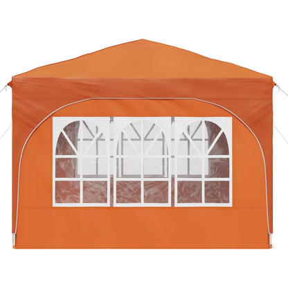 Tenda per feste a pop-up 290 x 290 x 245 cm Arancione | homemem39