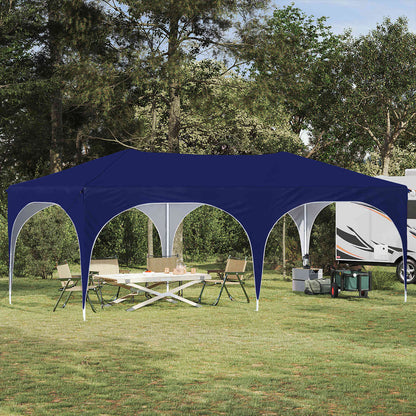 Tenda per feste a pop-up 575 x 288 x 245 cm Blu Tessuto Oxford