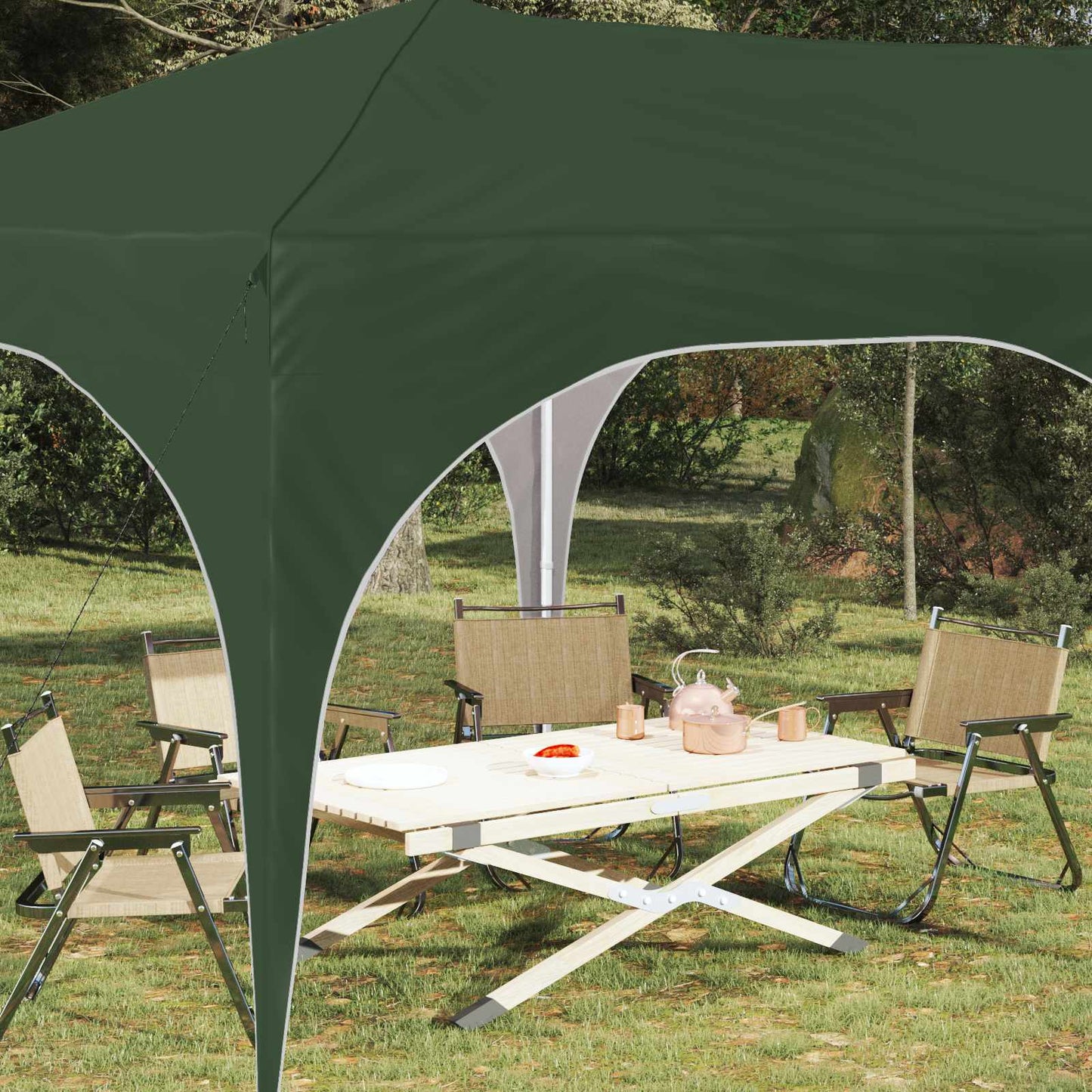 Tenda per feste a pop-up 575 x 288 x 245 cm Verde