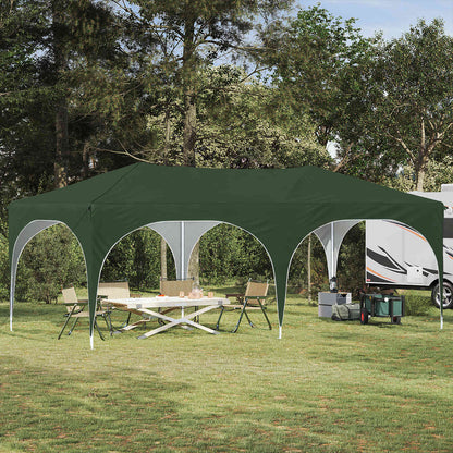 Tenda per feste a pop-up 575 x 288 x 245 cm Verde