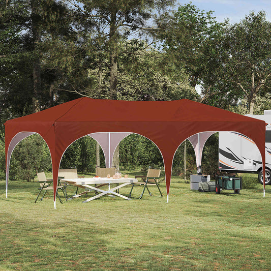 Tenda per feste a pop-up 575 x 288 x 245 cm Terracotta