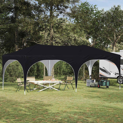 Tenda per feste a pop-up 575 x 288 x 245 cm Nero Tessuto Oxford