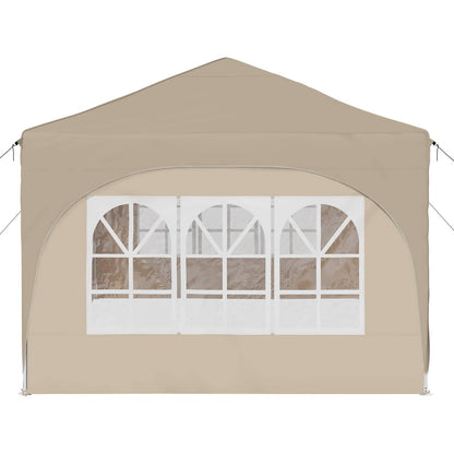 Tenda per feste a pop-up 575 x 288 x 245 cm Crema