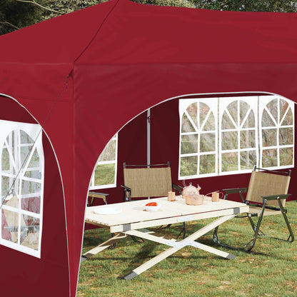 Tenda per feste a pop-up 575 x 288 x 245 cm Borgogna
