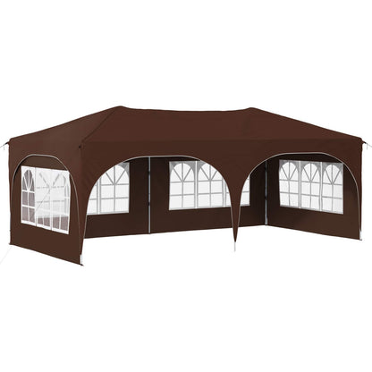 Tenda per feste a pop-up 575 x 288 x 245 cm Marrone