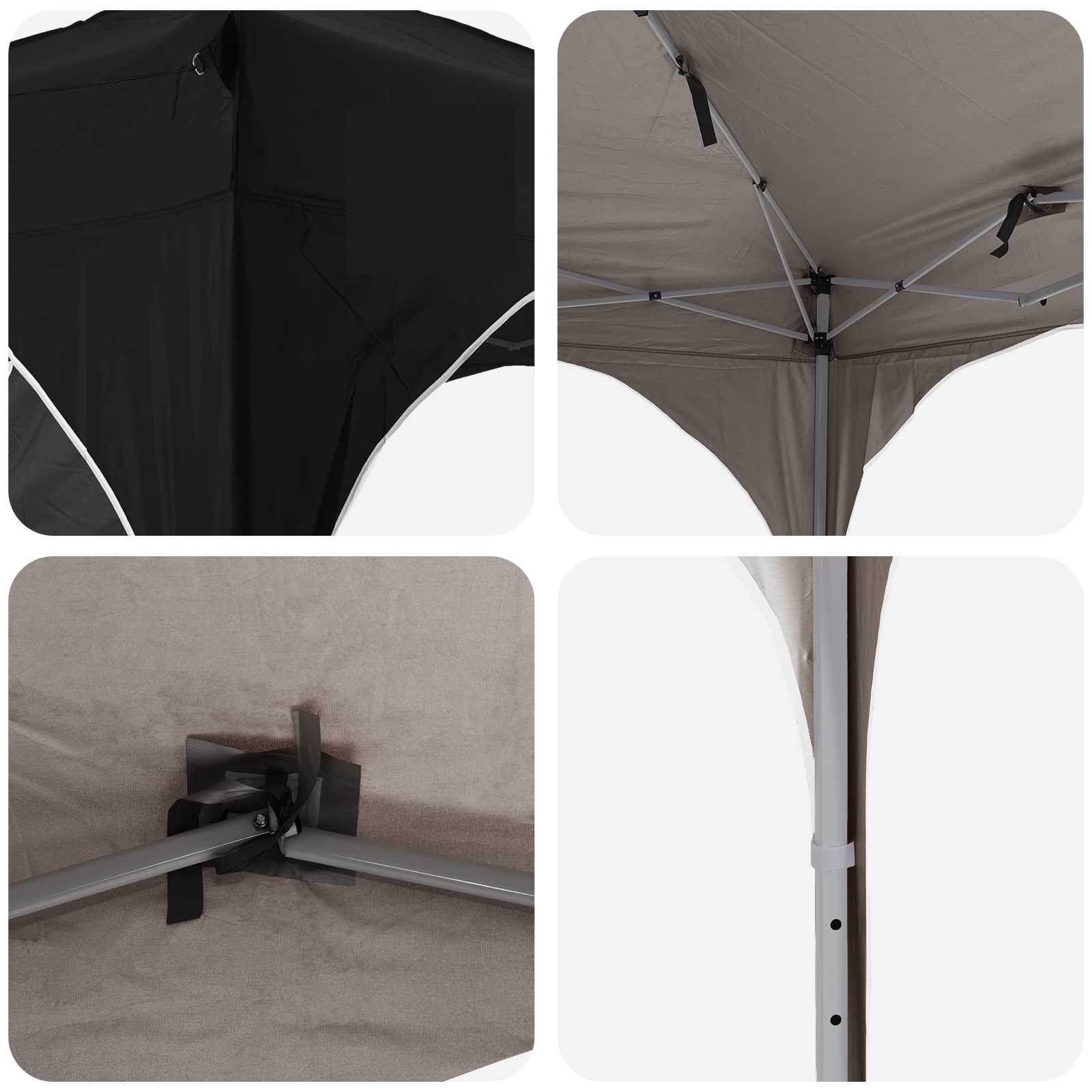 Tenda per feste a pop-up Nero 575 x 288 x 245 cm Tessuto Oxford | homemem39