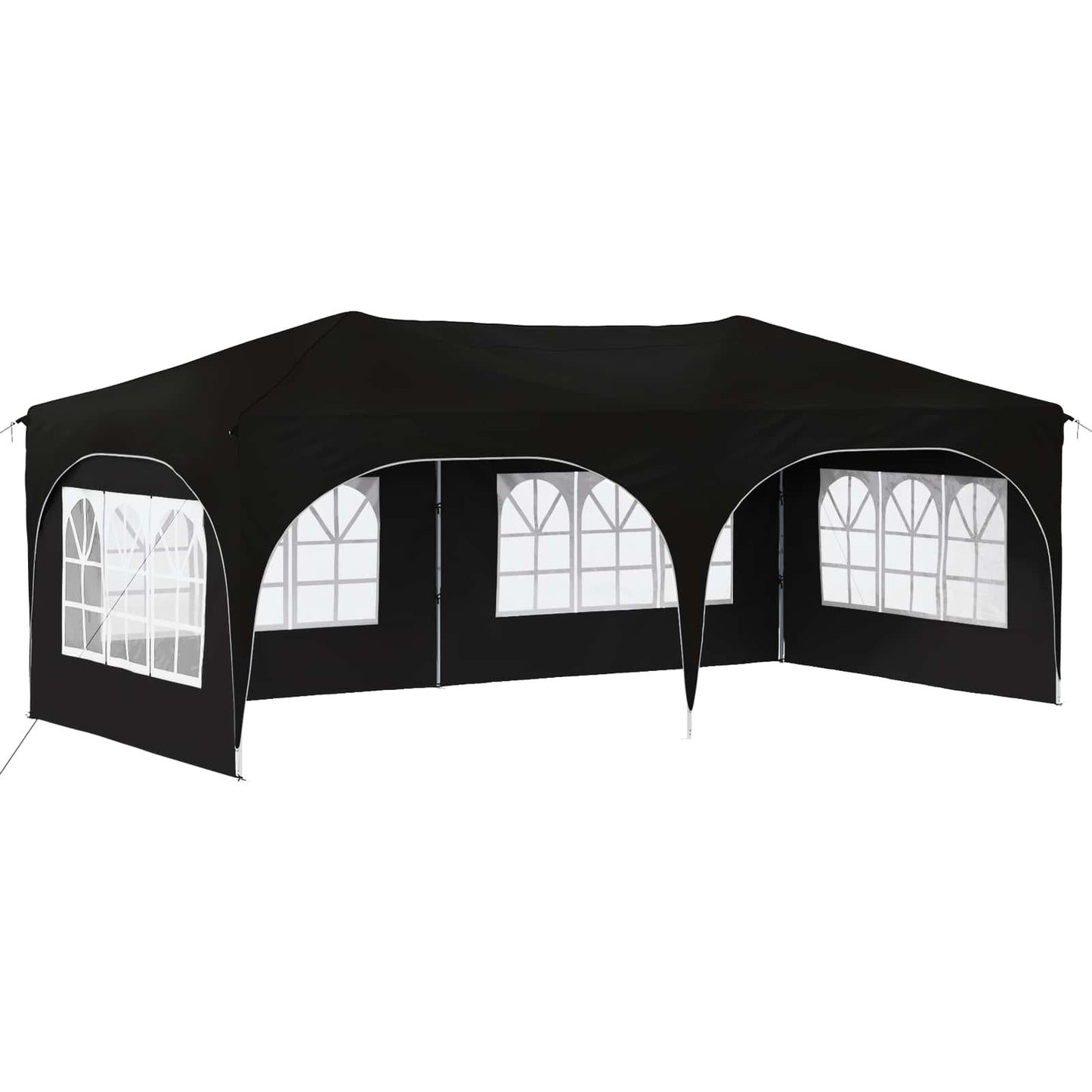 Tenda per feste a pop-up 575 x 288 x 245 cm Nero Tessuto Oxford