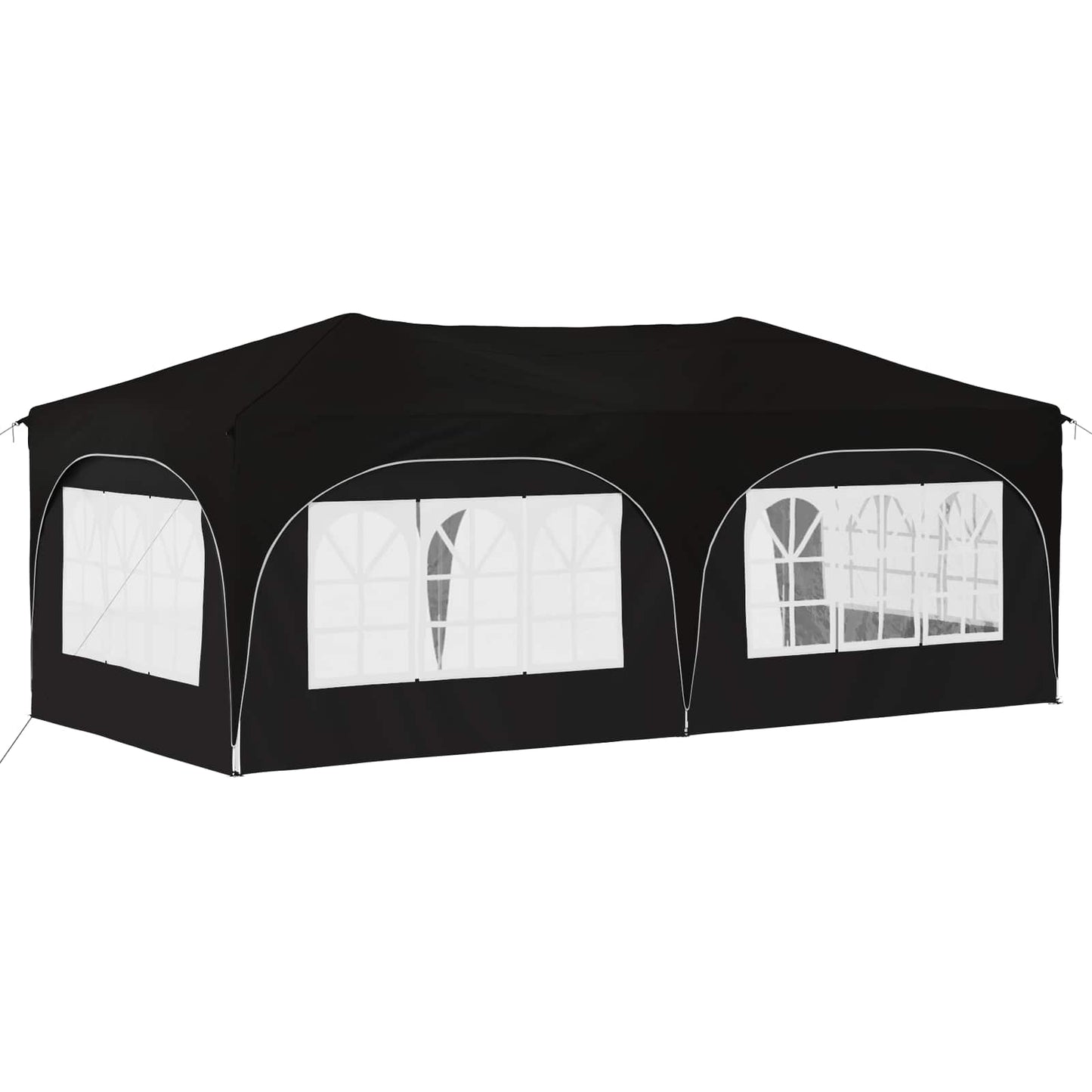 Tenda per feste a pop-up 575 x 288 x 245 cm Nero Tessuto Oxford