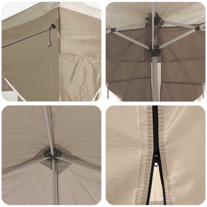 Tenda per feste a pop-up 575 x 288 x 245 cm Crema