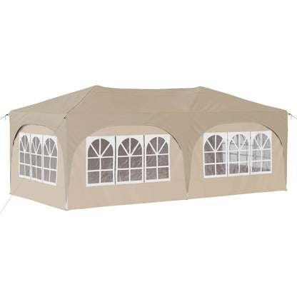 Tenda per feste a pop-up Crema 575 x 288 x 245 cm | homemem39