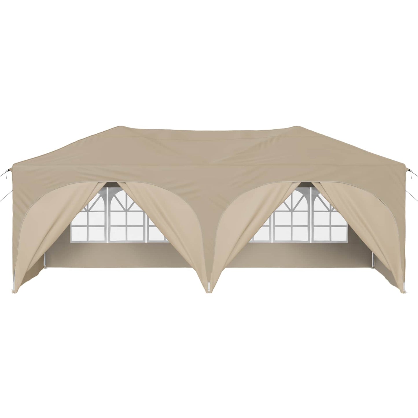 Tenda per feste a pop-up 575 x 288 x 245 cm Crema