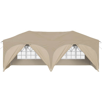 Tenda per feste a pop-up 575 x 288 x 245 cm Crema