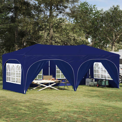 Tenda per feste a pop-up 575 x 288 x 245 cm Blu Tessuto Oxford