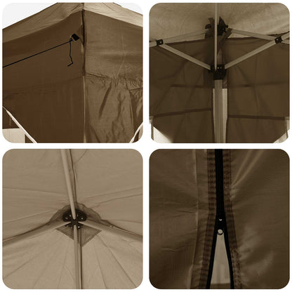 Tenda per feste a pop-up 575 x 288 x 245 cm Tortora