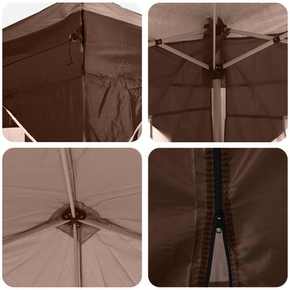 Tenda per feste a pop-up 575 x 288 x 245 cm Marrone