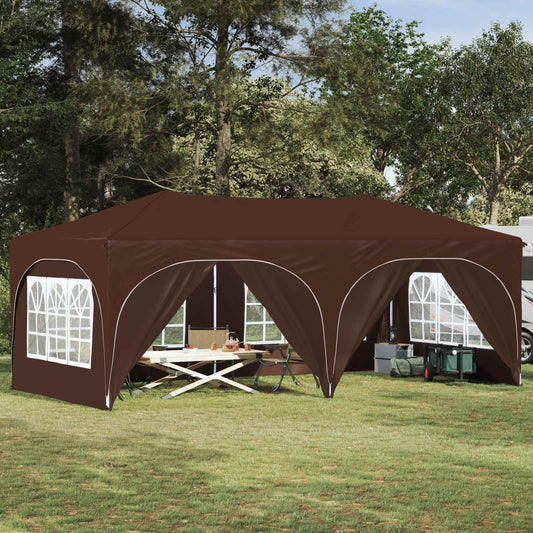 Tenda per feste a pop-up 575 x 288 x 245 cm Marrone