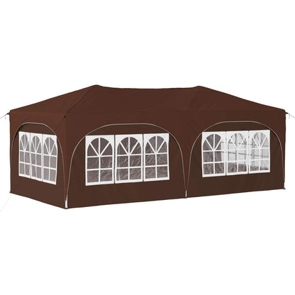 Tenda per feste a pop-up 575 x 288 x 245 cm Marrone