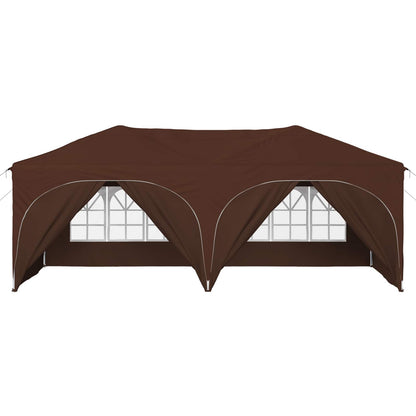 Tenda per feste a pop-up 575 x 288 x 245 cm Marrone