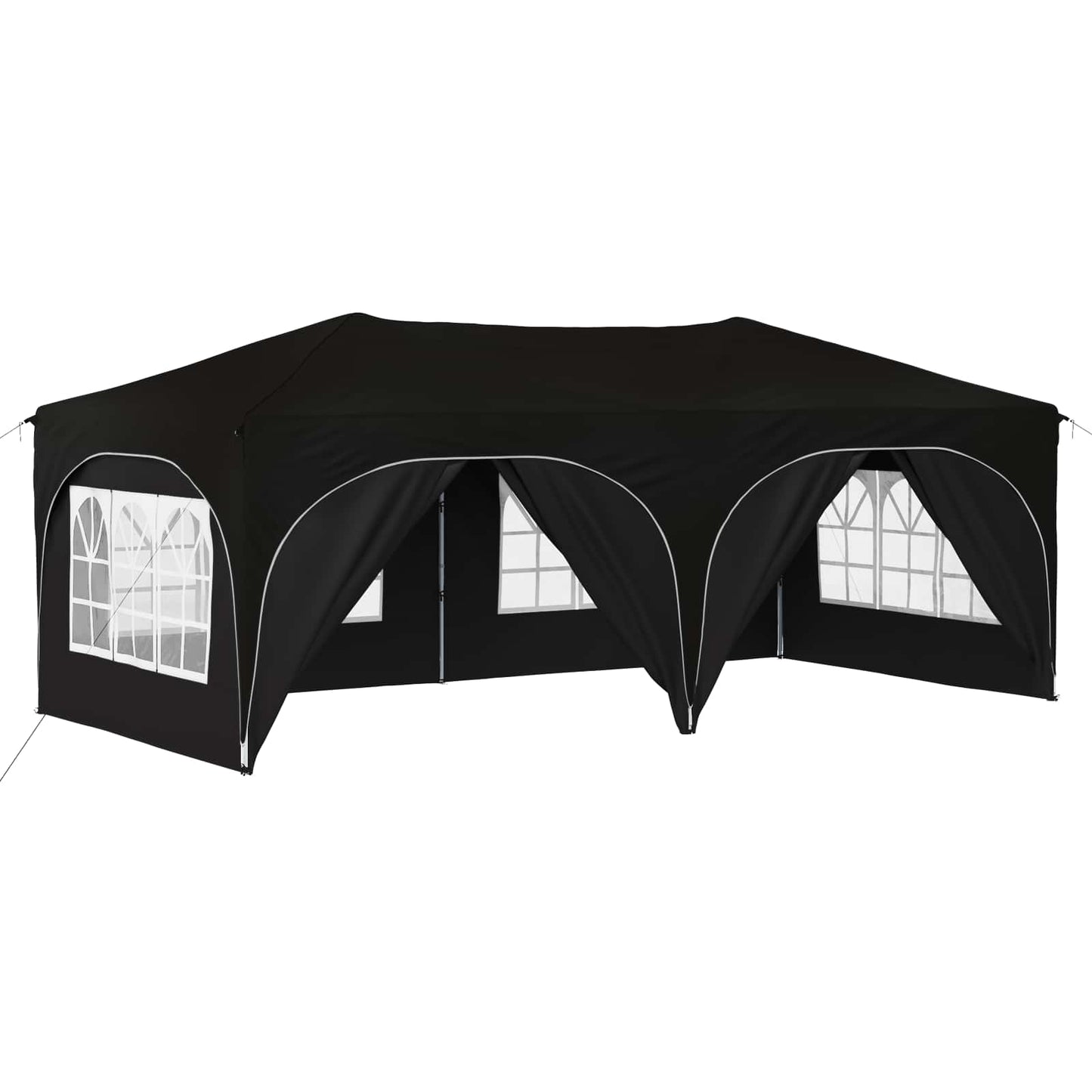 Tenda per feste a pop-up 575 x 288 x 245 cm Nero Tessuto Oxford