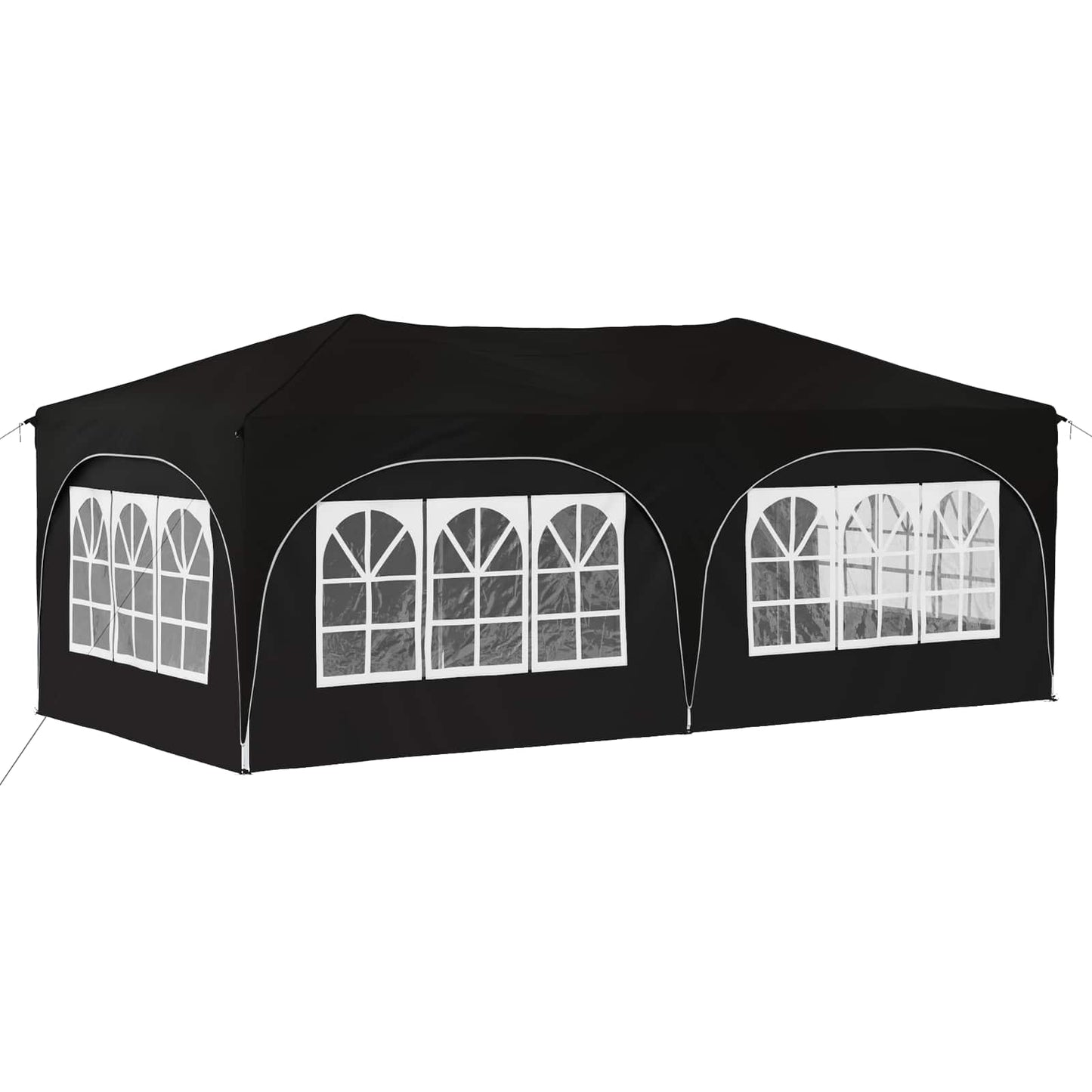 Tenda per feste a pop-up 575 x 288 x 245 cm Nero Tessuto Oxford
