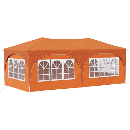 Tenda per feste a pop-up 575 x 288 x 245 cm Arancione