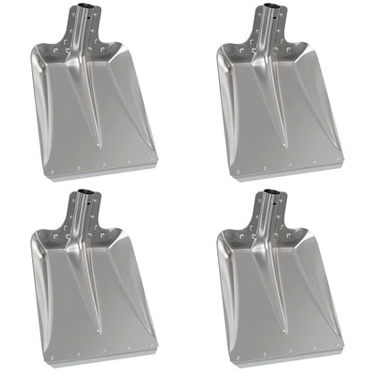 Testa di Pala 4 pcs Argento 43 x 32,5 cm Alluminio