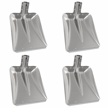 Testa di Pala 4 pcs Argento 45 x 38 cm Alluminio