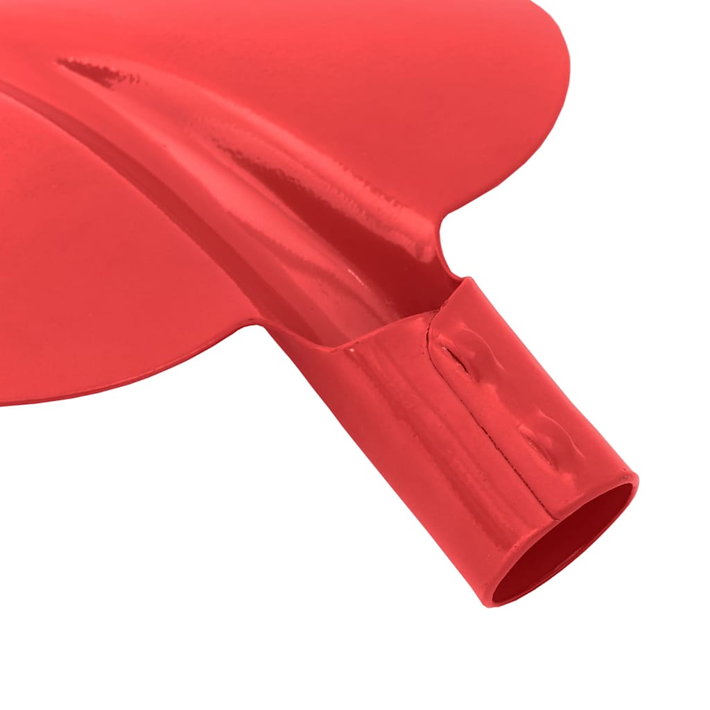 Testa di Pala Rosso 32 x 24,5 cm Acciaio verniciato a polvere | homemem39