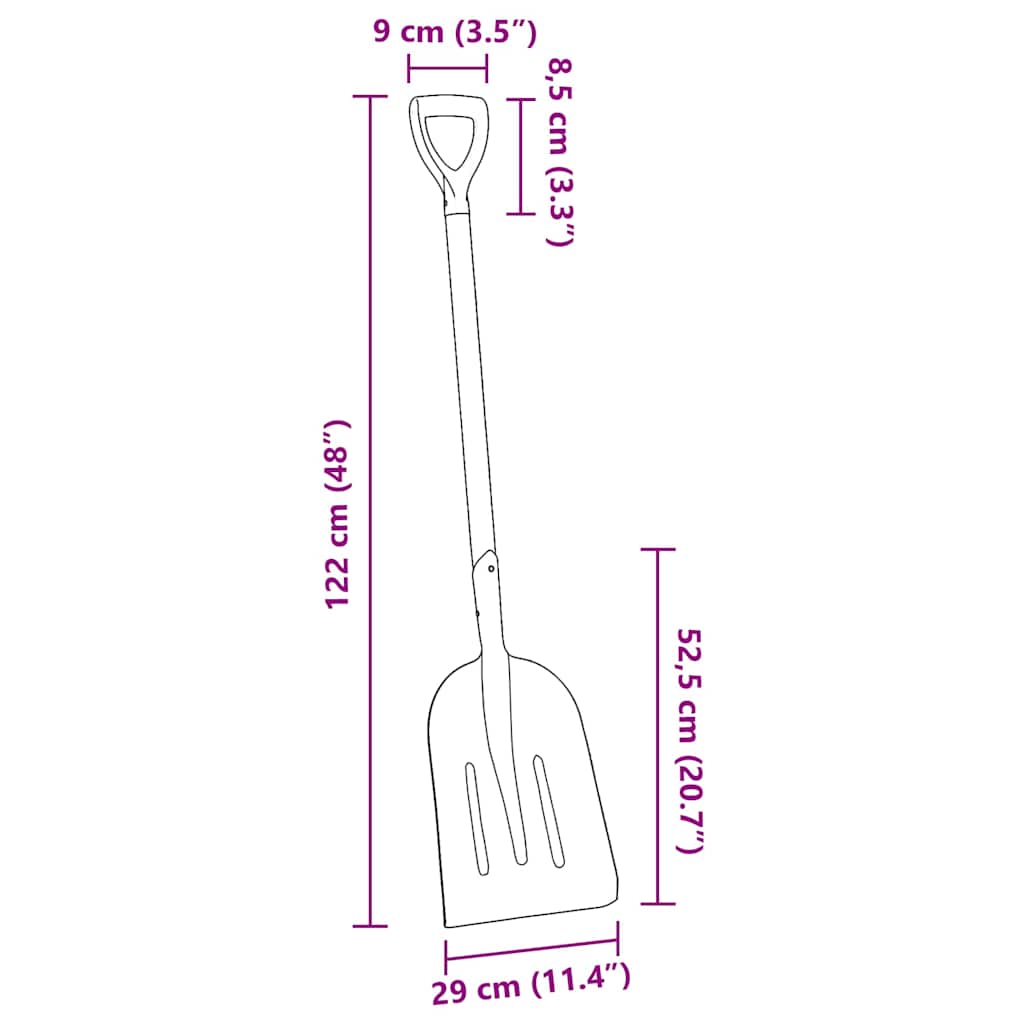 Pala Argento 29 x 122 cm Alluminio | homemem39