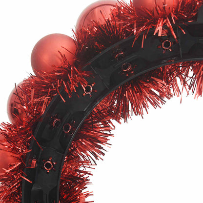Corone di Palline di Natale 2 pcs Rosso 33 x 33 x 7 cm | homemem39