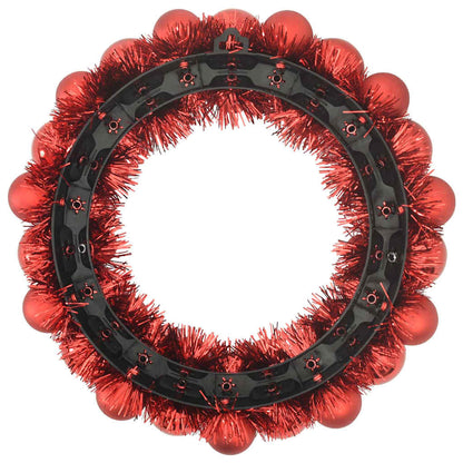 Corone di Palline di Natale 2 pcs Rosso 33 x 33 x 7 cm | homemem39