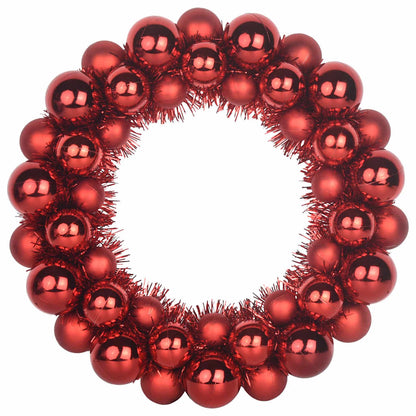 Corone di Palline di Natale 2 pcs Rosso 33 x 33 x 7 cm | homemem39