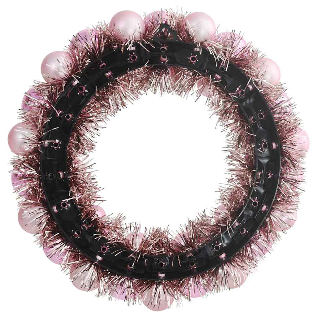 Corone di Palline di Natale 2 pcs Rosa 33 x 33 x 7 cm | homemem39
