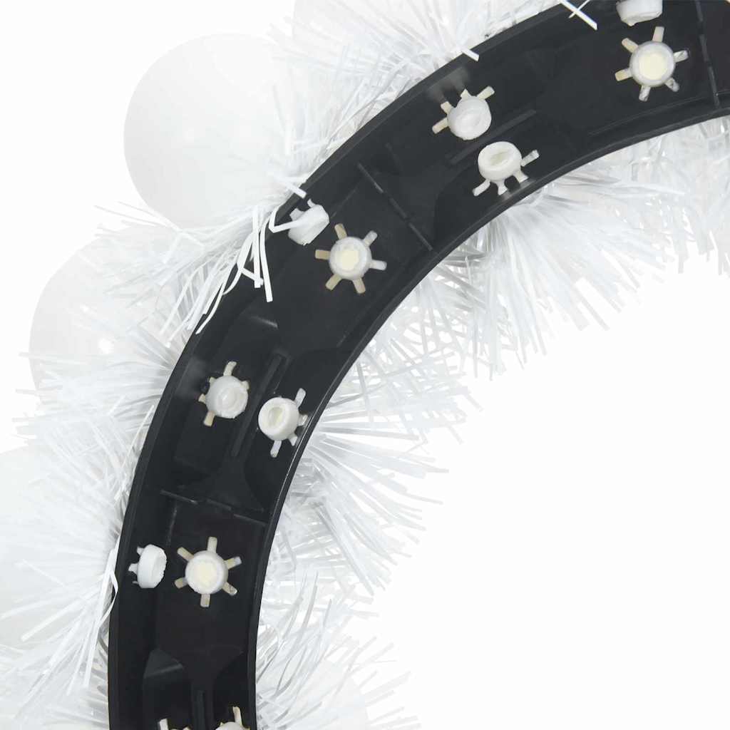 Corone di Palline di Natale 2 pcs Bianco 33 x 33 x 7 cm | homemem39