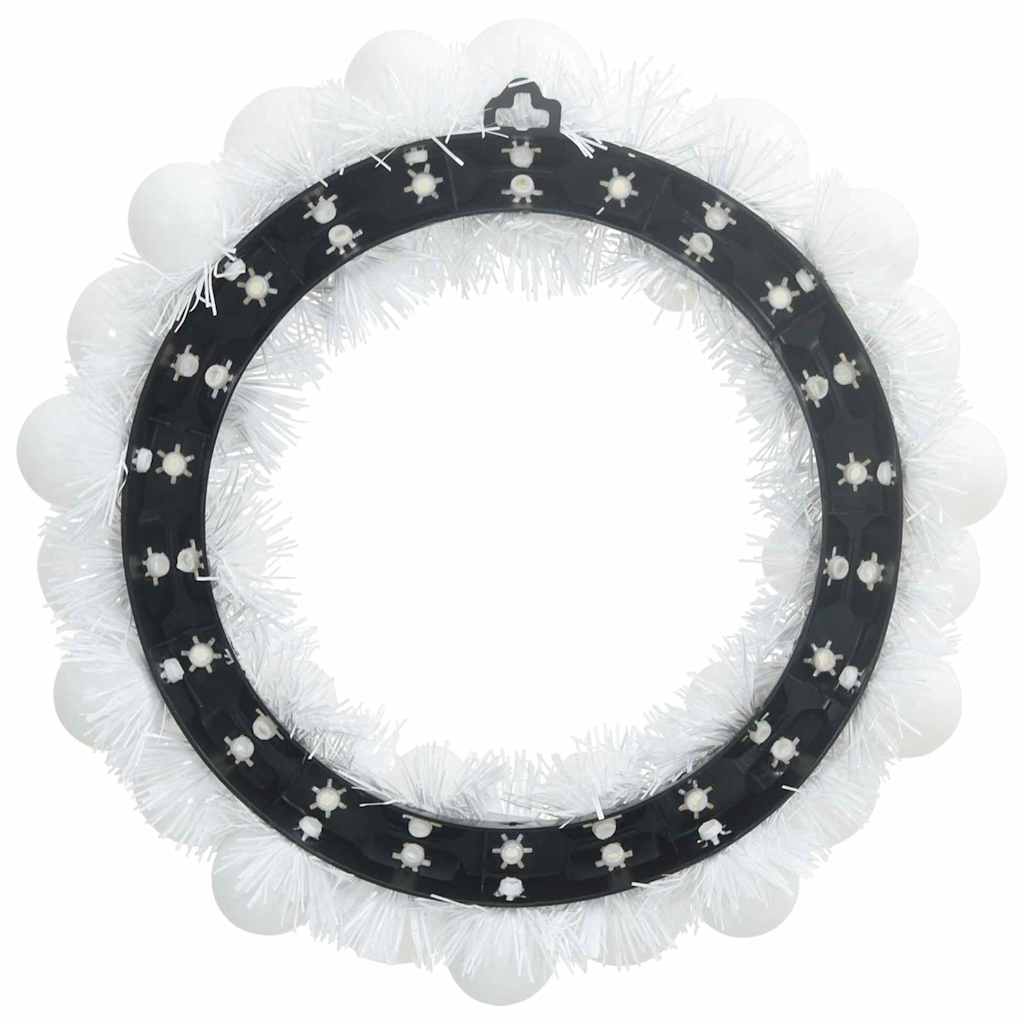 Corone di Palline di Natale 2 pcs Bianco 33 x 33 x 7 cm | homemem39