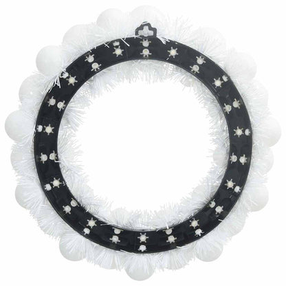 Corone di Palline di Natale 2 pcs Bianco 33 x 33 x 7 cm | homemem39