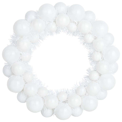 Corone di Palline di Natale 2 pcs Bianco 33 x 33 x 7 cm | homemem39